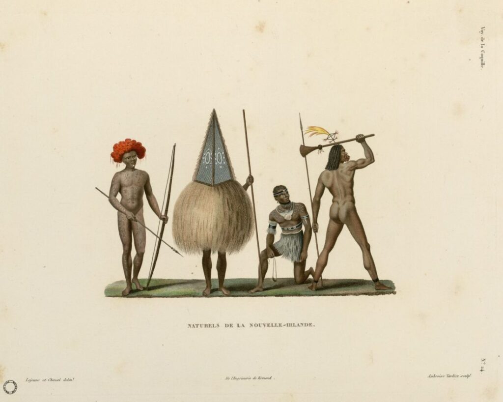 Illustration tirée de "Voyage autour du monde exécuté par ordre du Roi", collections du muséum de Toulouse