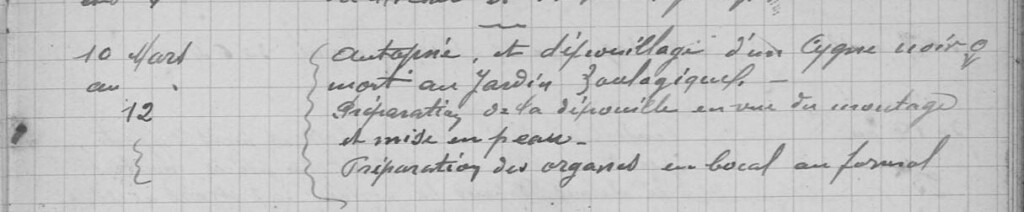 Entretien des collections en milieu liquide, 1921